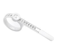 Ring Sizer Measuring Set - Upgraded Reusable Finger Gauge, Built In Magnifier Clear Reading Tool | Half Sizes Included for Kids Jewelry Sizing Precision Measure
