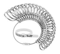 Ring Sizer Measuring Tool, 27 PCS Ring Measurement Tool, US Ring Size 0-13 with Half Size, 1 PCS Finger Ring Sizing Measure Gauge, by UUBAAR