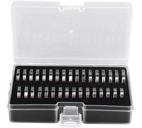 Ring Sizer Measuring Tool Premium Stainless Steel Finger Rings Gauge Kit with Storage Box for Jewelers and Individuals 33 Pieces