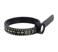 Ring Sizer Measuring Tool - Ring Sizer Gauge Measure | Ring Size Measurement Tool | Adjustable Finger Size Measurer with Magnifying Glass | Ring Sizing Kit for Men Women (1-17 US Rings Size), Refer to