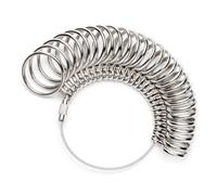 Ring Sizer Tool, Professional & Accurate Finger Sizing Gauge, UK Sizes A-Z, Clear Engravings, Metal Ring Measurement Tool, Quality Checked for Women & Men