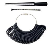 Ring Sizer UK,A-Z Ring Measurement Tool,Rings Measure Scales Set for Measuring Rings Diameters,with Ruler & Ring-Size Guide Chart,UK Standard Finger Sizing Tool Gauge for Women/Men