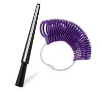 Ring Sizer UK, A-Z Ring Measurement Tool UK Sizes, Finger Ring Size Measure, Ring Sizer with Clear Scale, Easy to Use, Ring Size Gauge UK for Women, Men (Plastic Set)