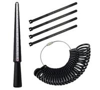 Ring Sizer UK Ring Measurement Tool, Ring Sizer Mandrel Finger Sizing Measuring Stick, 27Pcs Ring Sizer Gauge Set for Jewellery Making