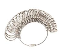 Ring Sizer UK, Ring Sizer Tool A-Z Metal Ring Measurement Tool, Professional & Accurate Ring Gauge UK Sizes, Clear Engravings, Ring Sizer for Women & Men Finger Gauge Jewellery Sizing Tools