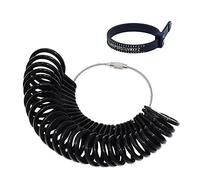 Ring Sizer UK Sizes Ring Size Gauge Set A-Z US Women Mens Finger Size Measure Sizing Kit Guide Measuring Wedding Rings Diameters Measurement Tools Plastic Black