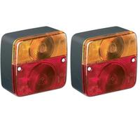 RING Small Four Function Trailer Lamp Complete With E Approved Bulbs (Pack of 2)