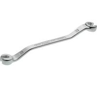 HAZET 612N-10X11 172 mm Hexagon Profile Double Box-End Open Wrench - Chrome-Plated