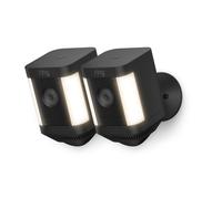 Ring Spotlight Cam Plus Battery Full HD Smart Home Security Camera Black - 2 Pack