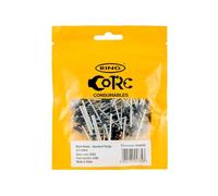 RING Standard Flange, 3.2 x 8 mm Black Anodised Aluminium (100-Pack)