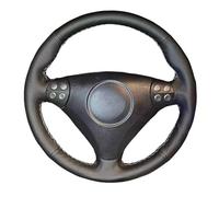 Ring Steering Wheel Cover For Benz For C For SLK For Class For W203 For R171 2004-2008 Case Microfiber Leather Car Steering Wheel Cover Wheel Sleeve Protector(Red Thread)