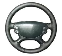 Ring Steering Wheel Cover For Benz For E350 For W211 For C209 For C219 For W463 For R230 For SL500 For CLK350 2004-2008 Car Steering Wheel Cover Wheel Sleeve Protector(White Thread)