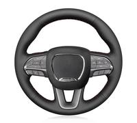 Ring Steering Wheel Cover For Dodge For Challenger For Charger 2015-2021 For Durango 2018 Car Steering Wheel Cover Wheel Sleeve Protector(Blue Thread)