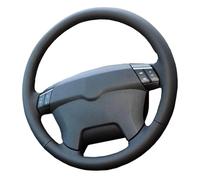 Ring Steering Wheel Cover For Volvo For XC90 2011-2012 Car Steering Wheel Cover Black Perforated Microfiber Leather Braid For Steering Wheel Wheel Sleeve Protector(Black Thread)