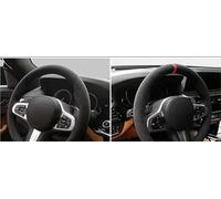 Ring Steering Wheel Cover For VW For Golf 4 For MK4 1998-2004 For Passat For B5 1996-2005 Car Steering Wheel Cover Non-Slip Soft Sue Wheel Sleeve Protector(Blue Thread)