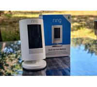 Ring Stick Up Cam | Battery | HD Outdoor Wireless Camera System | White