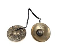 Ring The Bell Pure Copper Cymbals Chime Copper Handmade Meditation Bell Religious Style Percussion Instrument Copper Percussion Instrument Tibetan Cymbal Bell Nepal Yoga