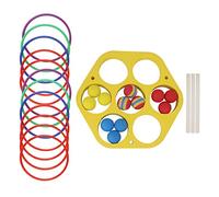 Ring Throw Pool Game Toy EVA Floating Foam with Balls and Rings for Kids Adults Water Sports Outdoor Party Hexagonal Circle Swimming Pool Fun Family Game