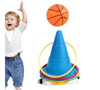 Ring Toss Game for Adults, Fun Portable Sports Cones, Sensory Awakening Tools for Beach, Garden, Patio, School, Party, Birthday