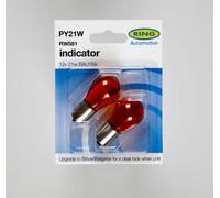 RING TRADE PACK of 10 PY21W Indicator Amber Offset R581