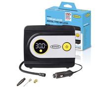 RING TYREINFLATE 20 Digital Tyre Inflator with Three Adaptors - Measures in PSI, BAR and kPA