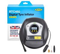 RING TYREINFLATE 450 Digital Tyre Inflator Air Compressor With Auto-Stop functionality - Measures in PSI, BAR & kPA