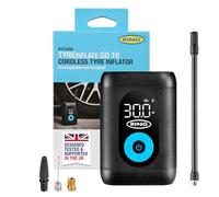 RING TYREINFLATE GO 10 Compact Cordless Tyre Inflator with Three Piece Adaptor Kit - Measures in PSI, BAR and kPA