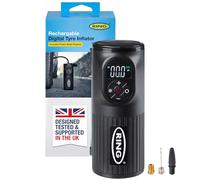 RING TYREINFLATE GO 2 Tyre Inflator Air Compressor, Cordless & Rechargeable | Digital Gauge for Accurate Pressure, Internal Power Bank, Versatile for Vehicles & Sports Equipment
