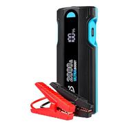 RING ULTRABOOST 2000A Car Battery Jump Starter Power Pack - Safely Starts Up to 8 Litre Petrol and 4 Litre Diesel Engines - Battery Booster with Jump Leads, Rapid Charger for devices and LED torch