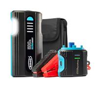 RING ULTRABOOST 500A Car Battery Jump Starter Power Pack - Safely Starts Up to 3 Litre Petrol and 1.5 Litre Diesel Engines - Battery Booster with Jump Leads, Portable USB Powerbank and LED Torch