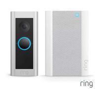 Ring Video Doorbell Pro 2 With Chime Pro, 1536P Hd Video, 3D Motion Detection, Colour Night Vision, Hardwired, Works With Alexa