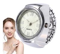 Ring Watch - Mini Finger Watch | Men and Women Elegant Round Dia? Watches, Unique Ring Clock Fashion Accessory for Parties, Dates, Holidays, Casual Wear or
