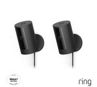 Ring Wired Indoor Camera (2Nd Gen) 2 Pack 1080P Hd, Two-Way Talk, Motion Alerts, Colour Night Vision, Plug-In Power Black