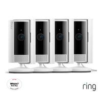 Ring Wired Indoor Camera 4 Pack In White 1080P Hd Video, Two-Way Talk, Motion Alerts, Plug-In Power, Colour Night Vision