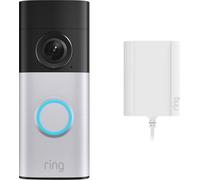 Ring Wired Video Doorbell Plus (2nd Gen) with Plug-In Adapter - Satin Grey, Grey