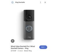 Ring Wired Video Doorbell Pro (Newest Gen) Hardwired | Video Doorbell | RRP £219