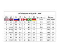 Ring Women Rose Engagement Color Fashion Wedding Separation Gold Rings Cute Rings for Couples (Blue, BU10)