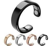 Ring Women Weight Loss, Ring Stress & Migraine Relief, Menopause Balance & Sleep Support, Fidget Toys Stress Relief (Black-A)