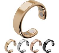 Ring Women Weight Loss, Ring Stress & Migraine Relief, Menopause Balance & Sleep Support, Fidget Toys Stress Relief (Gold-A)