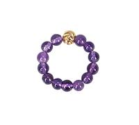 Ring Women's Stainless Steel Wide Crystal Rings for Women Girls Stackable Elastic Rope Beads Rings Gemstones Common Finger Jewellery Rings, one size, Natural stone, No Gemstone