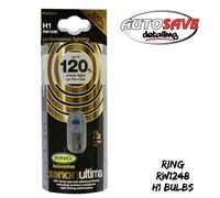 RW1248 Ring H1 XENON ULTIMA +120% Uprated Headlight Bulbs 12v 55w H1 (x2)
