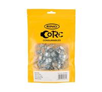 RING Zinc Plated Mild Steel Size 12 (000), 9.5-12 mm (30 Pcs) Range: 9.5-12 mm (3/8' - 1/2'), Band Width: 9.5 mm, Supplied in a Re-Sealable Pack