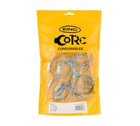 RING Zinc Plated Mild Steel Size 60 (2x), 45-60 mm (20 Pcs) Zinc Plated Mild Steel 45-60 mm (1 3/4' - 2 3/8'), Band Width: 12.5 mm, Supplied in a Re-Sealable Pack