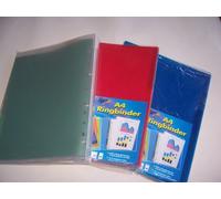 RINGBINDER SIZE A4 WITH 10 MULTI PUNCHED POCKETS AND 1 COLOURED DIVIDER