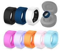 RingConn Gen 2/2 Air Case, 8 Pack Silicone Thin Elastic Protector Compatible with RingConn Gen 2 Air for Women/Men, Fits Ring Sizes 9/10/11 (Medium)