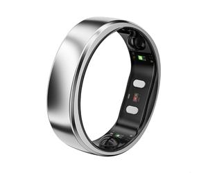 RingConn Gen 2 Air, Ultra-Thin AI Smart Ring, Size First with Sizing Kit, 10-Day Battery Life, Sleep/Heart Rate/Stress/Fitness Tracker, Compatible with Android & iOS - Size 10, Galaxy Silver