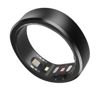 RingConn Smart Ring, No App Subscription, Size First with Sizing Kit, 7-Day Battery Life Activity & Sleep Tracker/Stress/Heart Rate Monitor, Waterproof Compatible with iOS & Android(Black, Size 7)