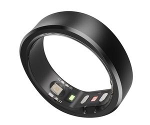 RingConn Smart Ring, No App Subscription, Size First with Sizing Kit, 7-Day Battery Life Activity & Sleep Tracker/Stress/Heart Rate Monitor, Waterproof Compatible with iOS & Android(Black, Size 7)
