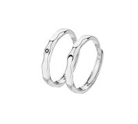 Ringe Für Ohren Paarring Ein Paar trendiger offener Modegeschenkring für Männer und Frauen, personalisierter Gedenkring mit und Mond Untersetzer Der Ringe (C, One Size)