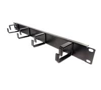 Ringed Cable Management Bar 1U With 4 Rings Data Cabinet 19 Inch Rack